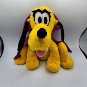 Disney Halloween Pluto Vampire Animated Musical 8" Plush Dracula Just Play Dog